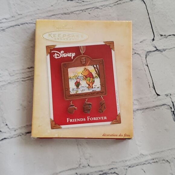💜Winnie The Pooh "Friends Forever" Keepsake Ornament - Picture 1 of 5